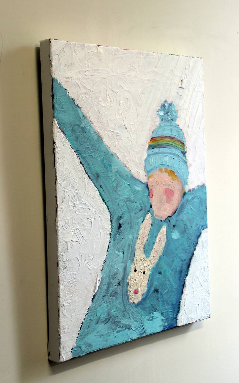 Original Abstract Children Painting by Timothy Forry