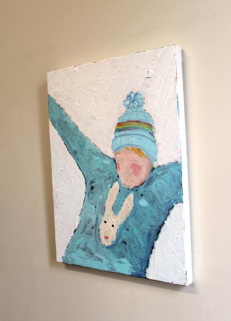 Original Abstract Children Painting by Timothy Forry