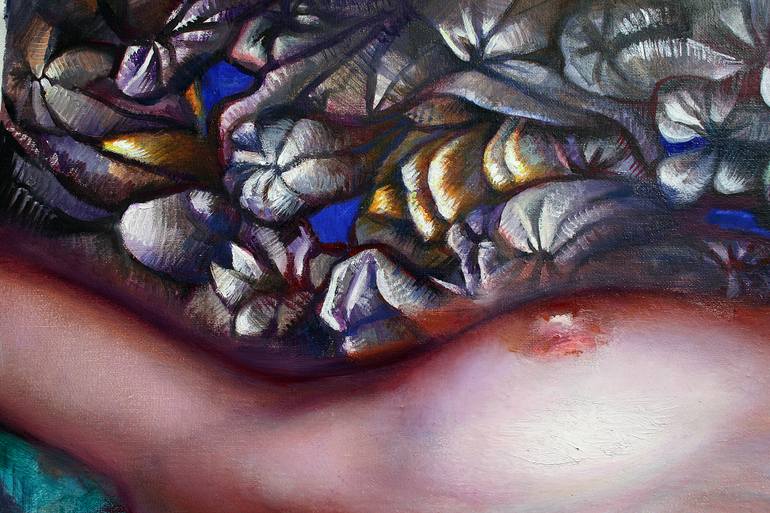 Original Art Deco Erotic Painting by Svetlana Yaseneva