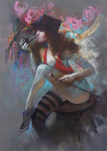 Print of Figurative Erotic Paintings by svetlana yaseneva