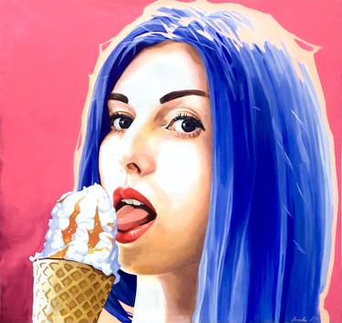 Girl with ice cream thumb