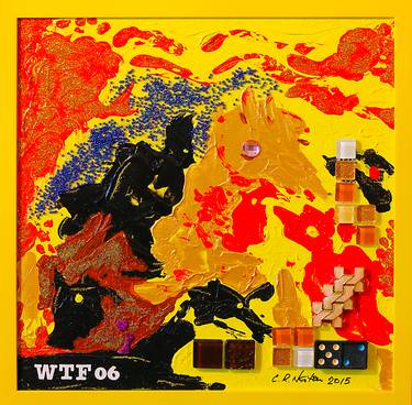 WTF - 06,  Modern Abstract, Collage, glitters like gold thumb