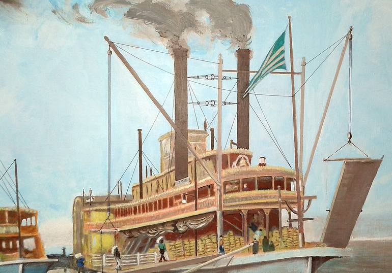 Original Ship Painting by Christopher Newton