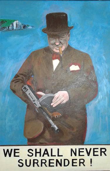 Winston Churchill - We shall never surrender ! thumb