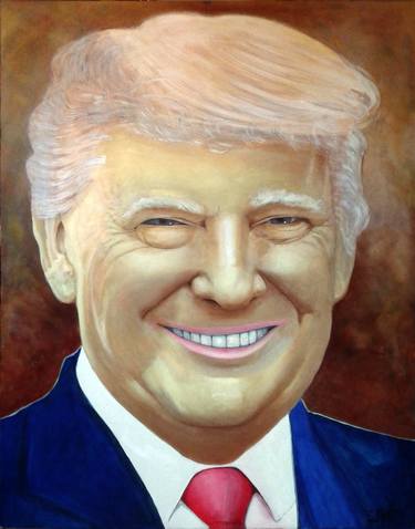 Portrait President Trump - Artist Chris Newton thumb