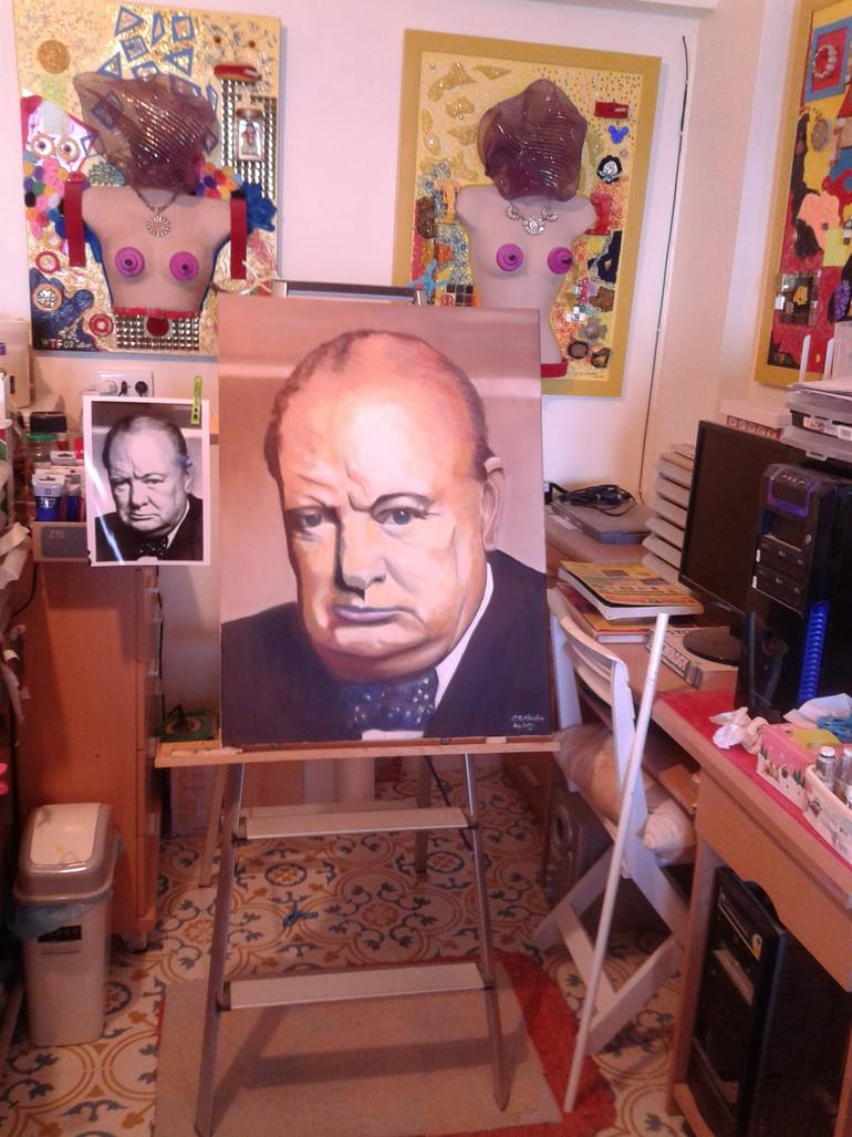 Original Other People Painting by Christopher Newton