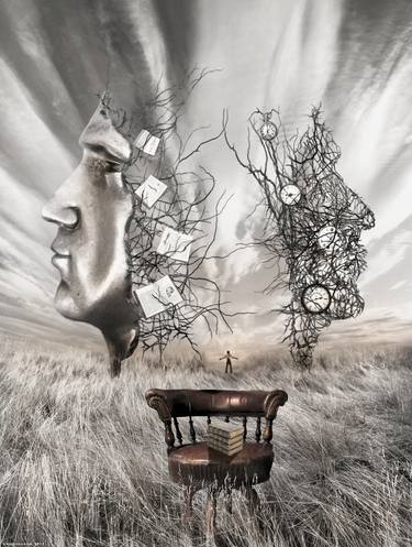 Original Surrealism Education Mixed Media by CARLOS  PAULO  COSTA FERREIRA