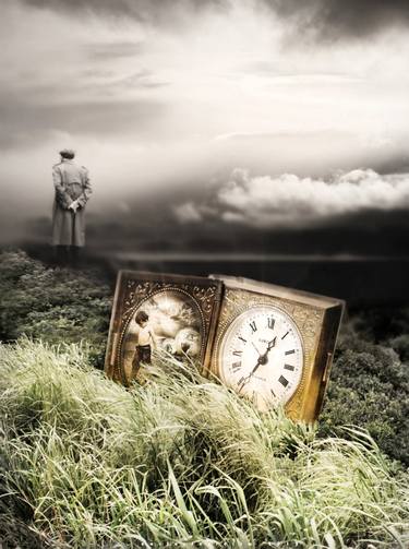 Original Surrealism Time Mixed Media by CARLOS  PAULO  COSTA FERREIRA