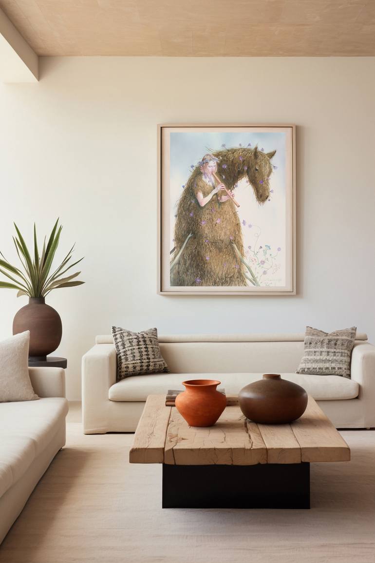 Original Fine Art Fantasy Painting by Irina Lesik