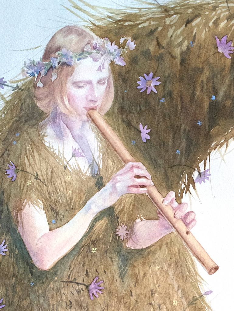 Original Fine Art Fantasy Painting by Irina Lesik
