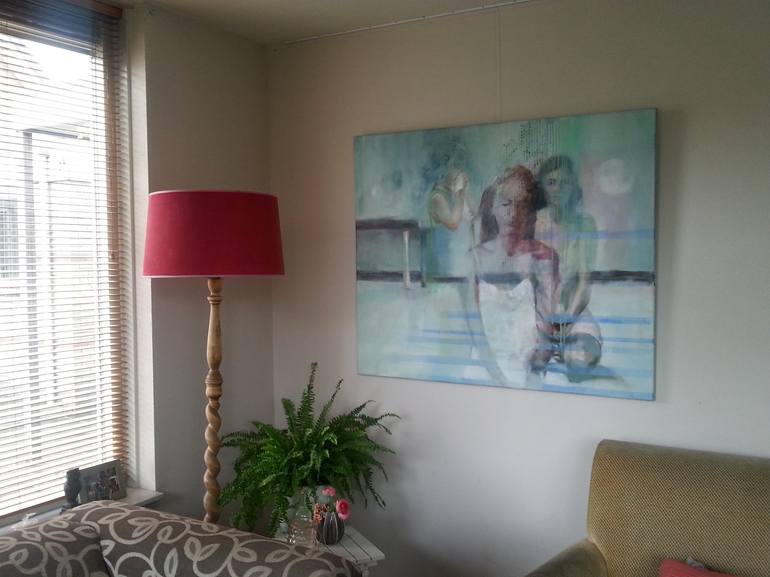 Original Figurative People Painting by Jacqueline Engels