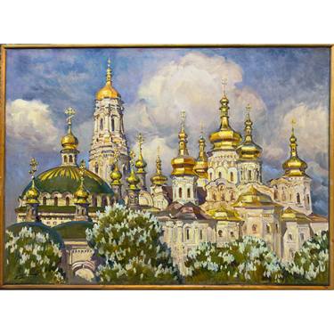 Original Classicism Architecture Paintings by Mary Magdalene