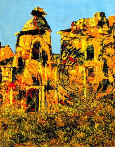 Original Expressionism Architecture Paintings by Tiago Bárzana