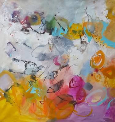 Original Abstract Expressionism Abstract Paintings by Gabi Ger