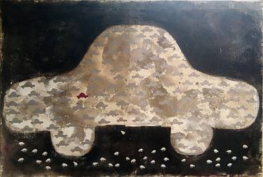 Original Abstract Car Painting by Claudia Lodolo