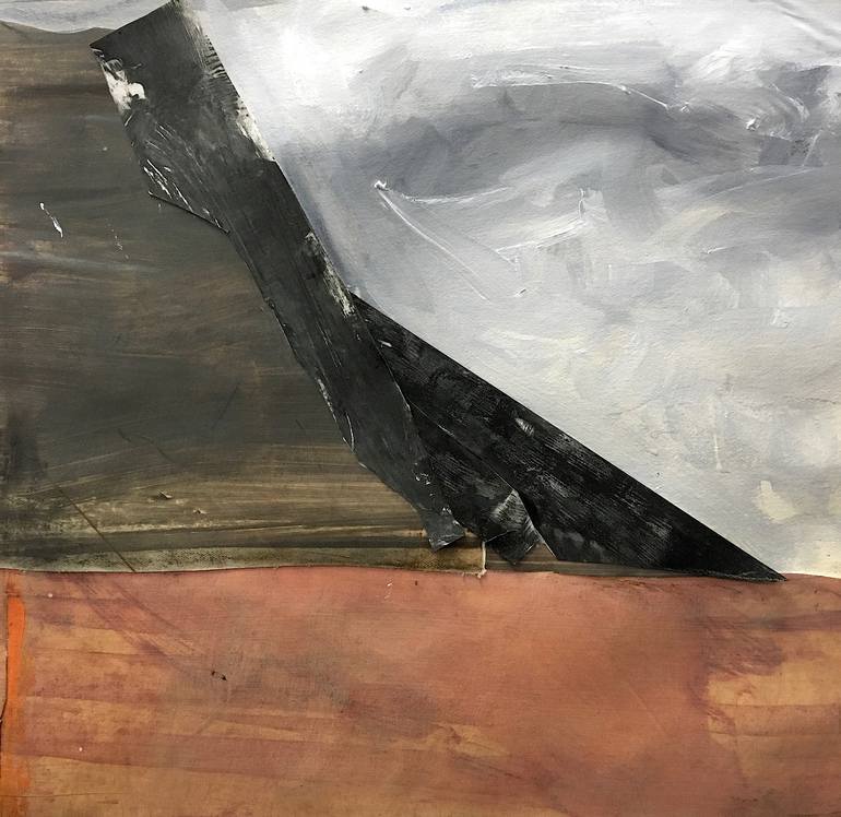 Original Abstract Horse Collage by Syd Glasser