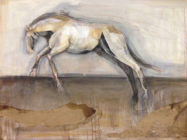 Print of Abstract Horse Collage by Syd Glasser