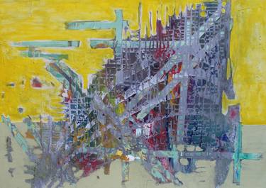 Print of Abstract Expressionism Architecture Paintings by Ilie Mihali