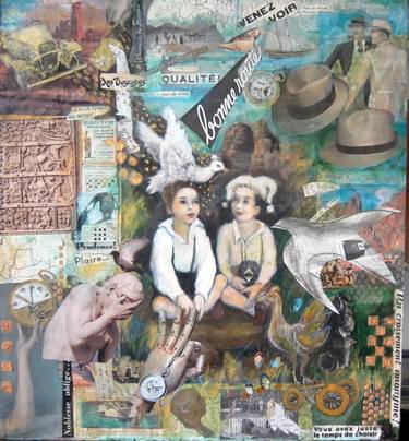 Print of Figurative Children Collage by Artist STRAYER