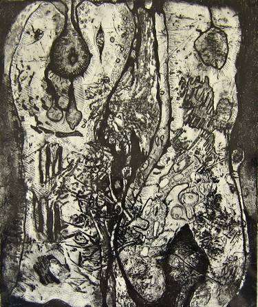 Print of Abstract Expressionism Botanic Printmaking by Artist STRAYER