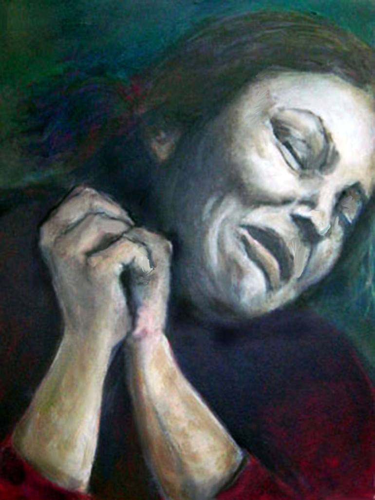 Grief Painting By Artist Strayer Saatchi Art