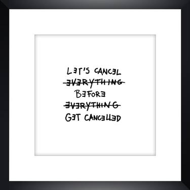 Limited Edt. Text Print – LET’S CANCEL thumb