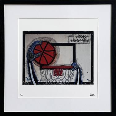 Original Street Art Sport Printmaking by Frank Willems