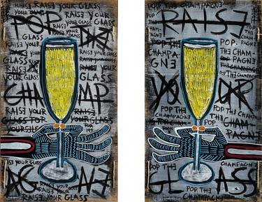 Original Street Art Food & Drink Paintings by Frank Willems