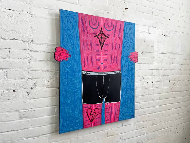 Original Street Art Humor Painting by Frank Willems