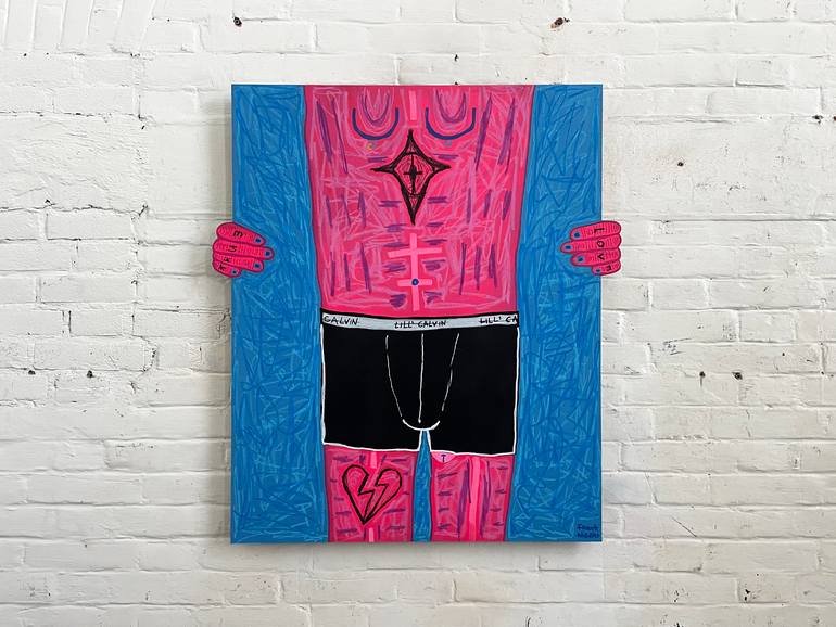 Original Street Art Humor Painting by Frank Willems