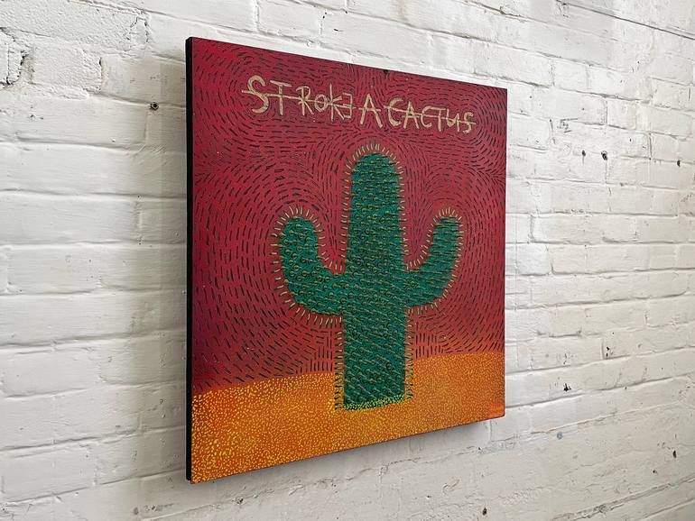 Original Street Art Floral Painting by Frank Willems