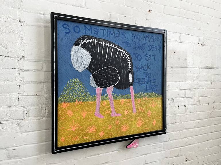 Original Street Art Animal Painting by Frank Willems