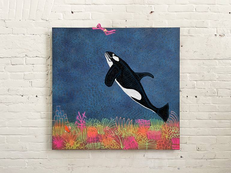 Original Street Art Animal Painting by Frank Willems