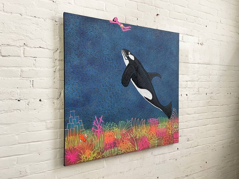 Original Street Art Animal Painting by Frank Willems