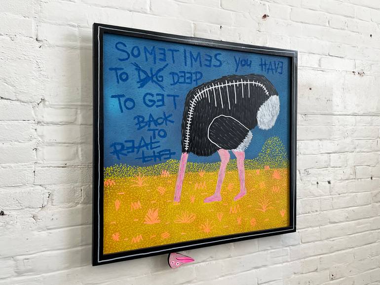 Original Street Art Animal Painting by Frank Willems