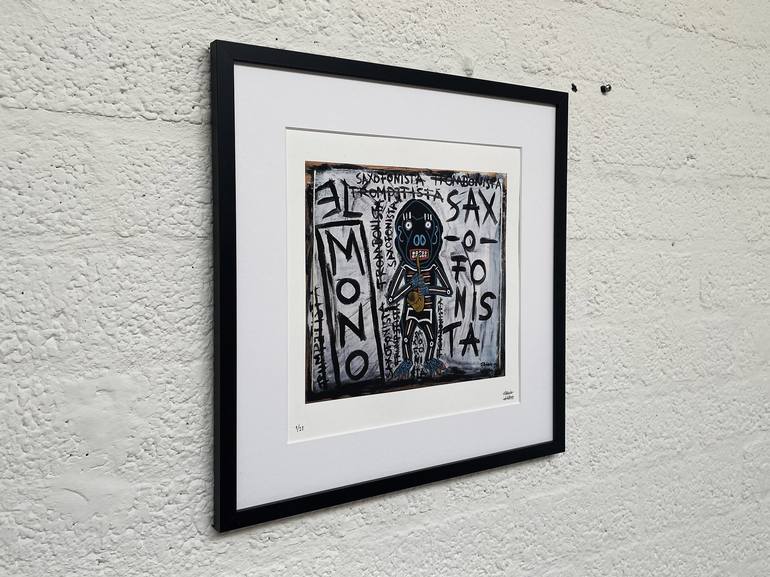 Original Street Art Music Printmaking by Frank Willems