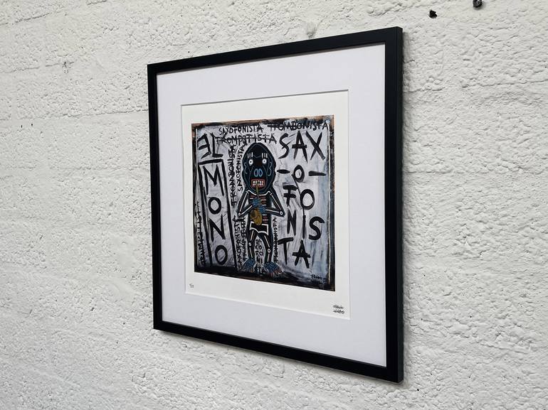 Original Street Art Music Printmaking by Frank Willems