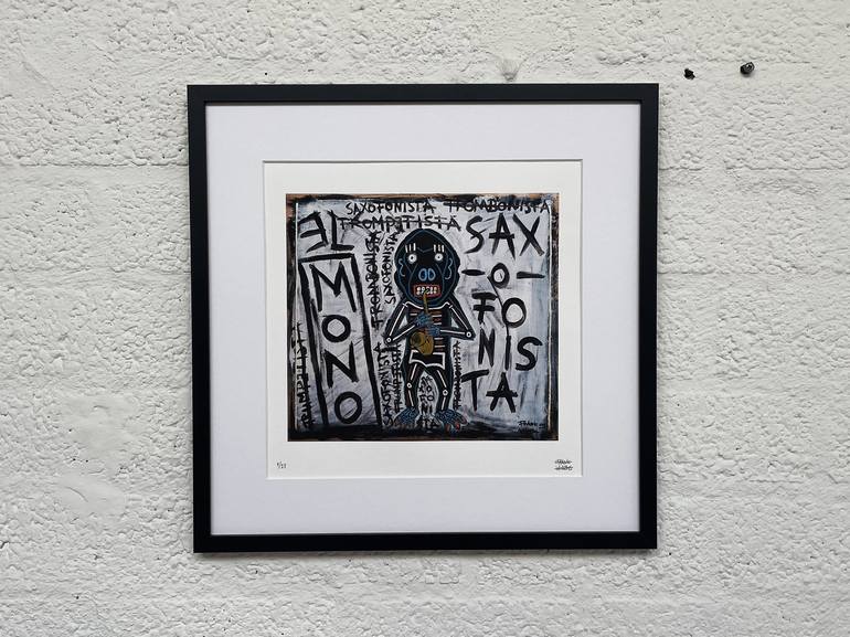 Original Street Art Music Printmaking by Frank Willems