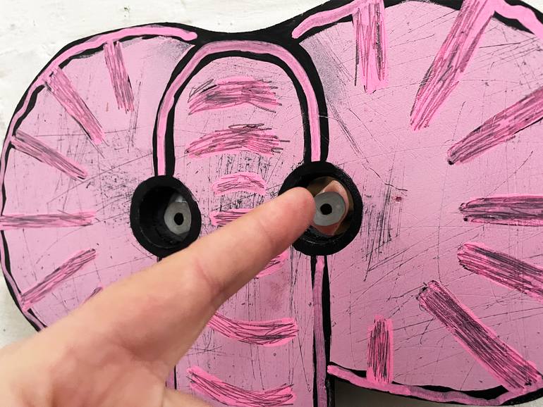 Original Street Art Humor Painting by Frank Willems