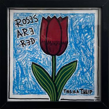 Original Pop Art Floral Printmaking by Frank Willems
