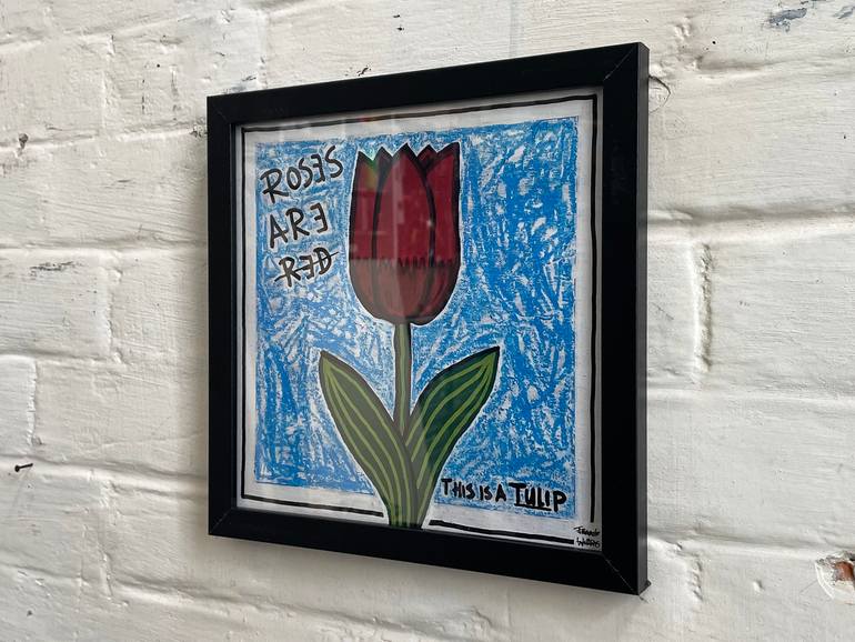 Original Pop Art Floral Printmaking by Frank Willems