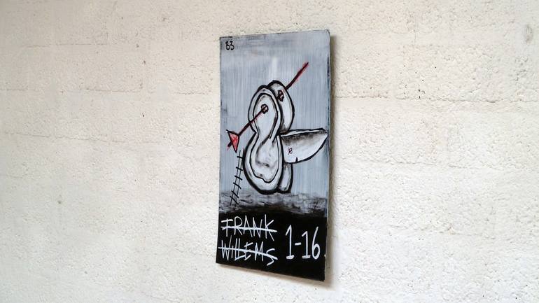 Original Expressionism Humor Painting by Frank Willems