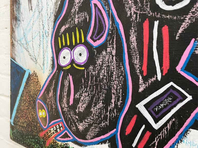 Original Expressionism Animal Painting by Frank Willems