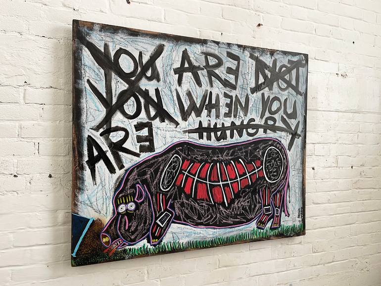 Original Expressionism Animal Painting by Frank Willems