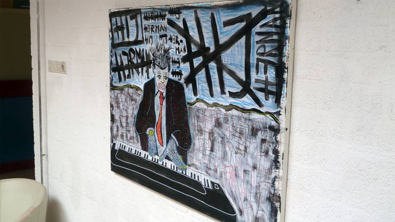 Original Expressionism Celebrity Painting by Frank Willems