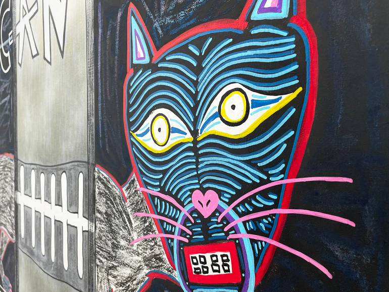 Original Expressionism Animal Painting by Frank Willems