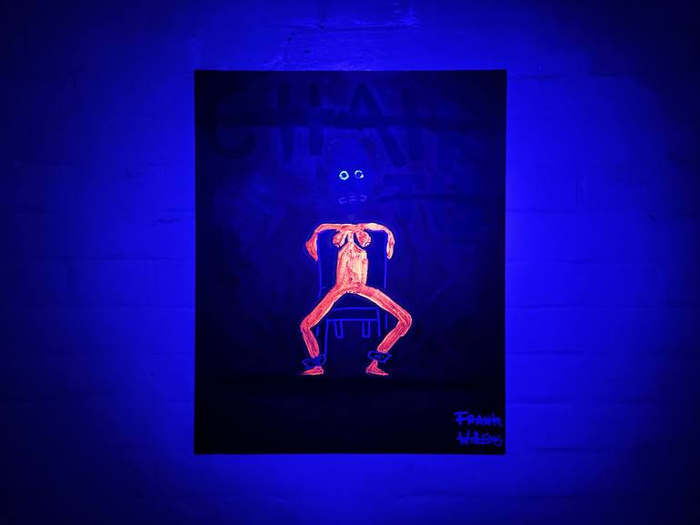 Original Street Art Erotic Painting by Frank Willems