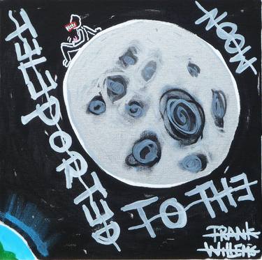Original Street Art Outer Space Paintings by Frank Willems