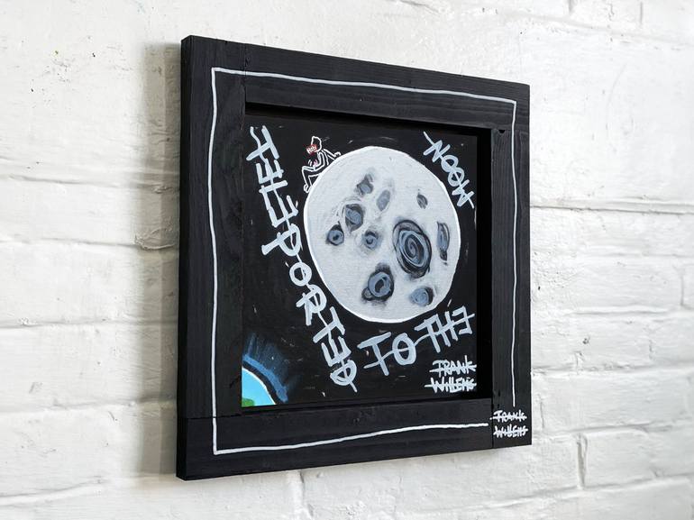 Original Street Art Outer Space Painting by Frank Willems