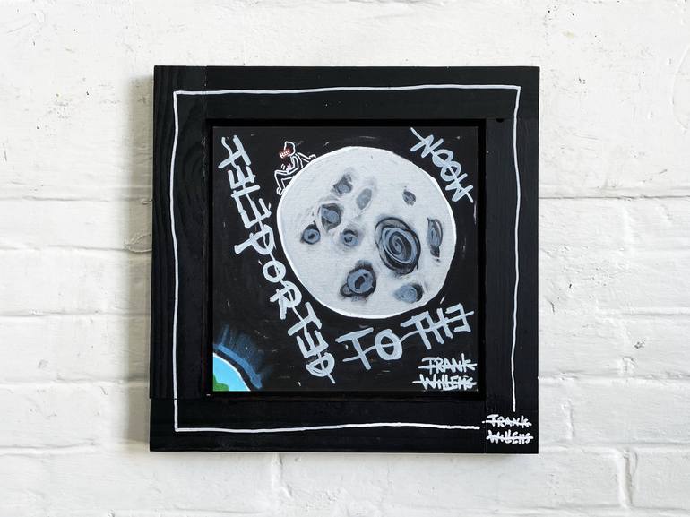 Original Street Art Outer Space Painting by Frank Willems